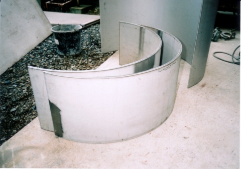 鋼板腐蝕劣化補修材（鋼板製独立型煙突）